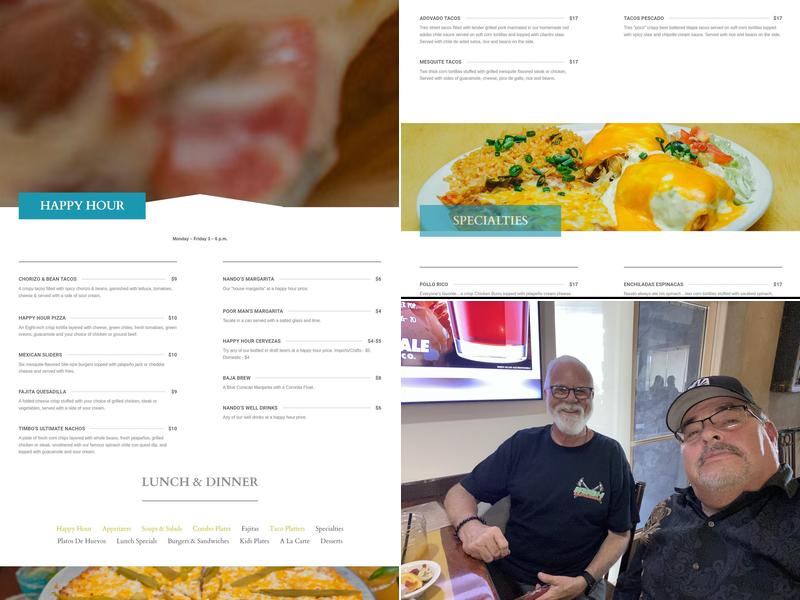 Nando's Mexican Cafe Menu