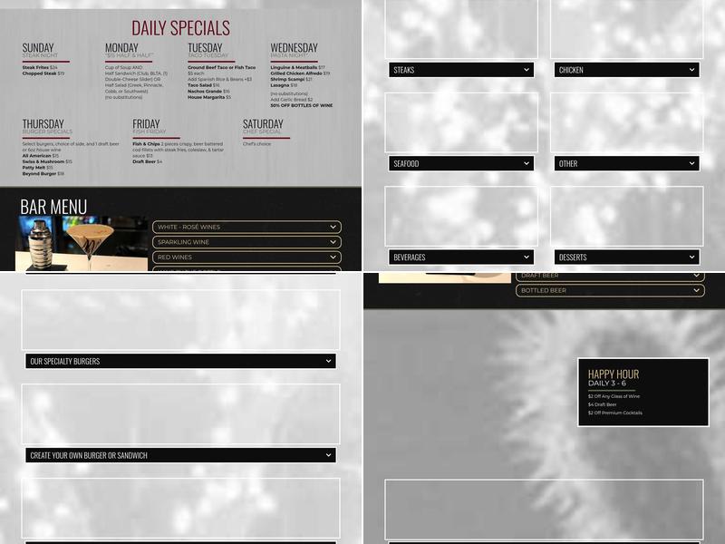 Pinnacle Grille Menu