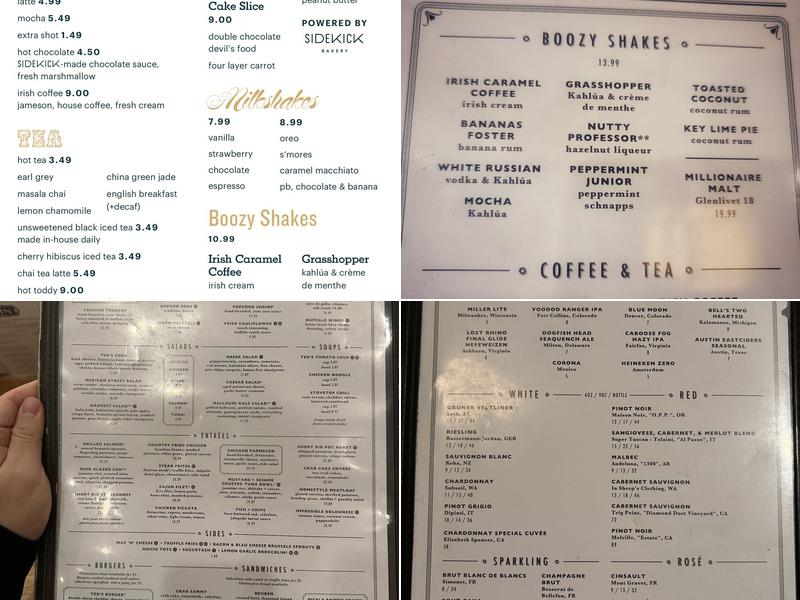 Ted's Bulletin Menu