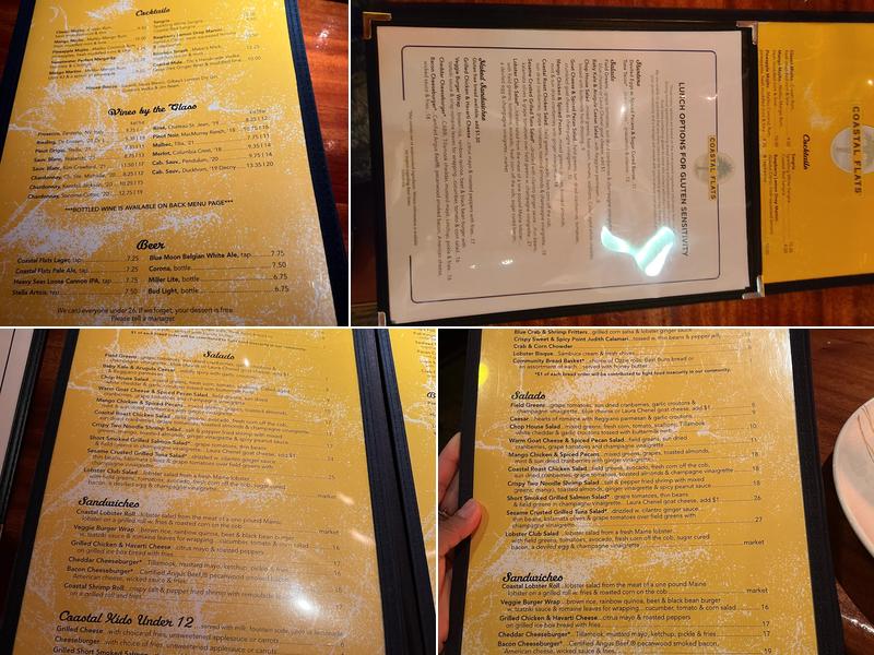 Coastal Flats Menu