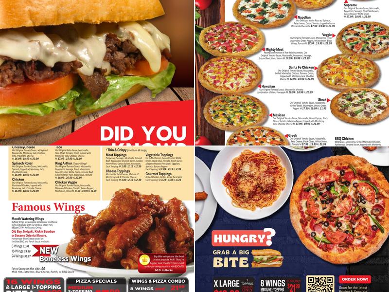 Big Bite Pizza Menu