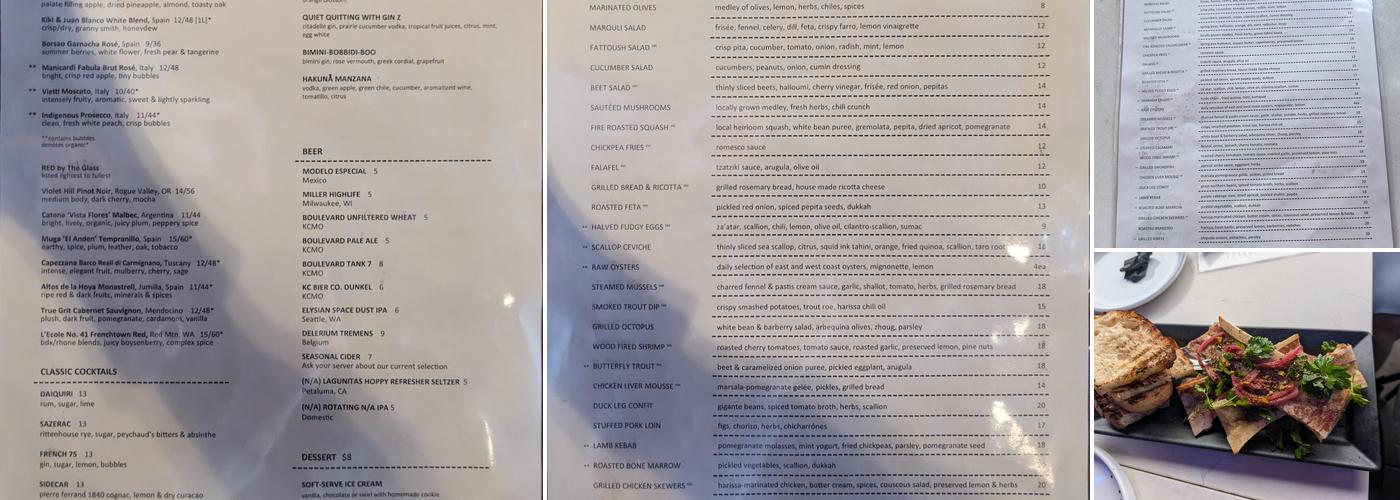 Extra Virgin Menu