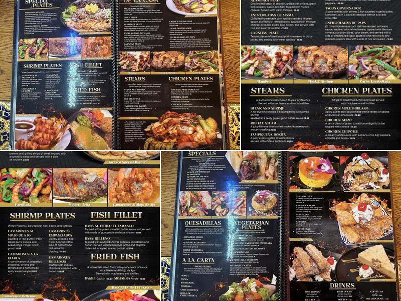 El Tarasco Mexican Restaurant Menu