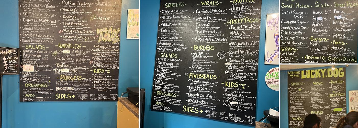 Lucky Dog Café Menu