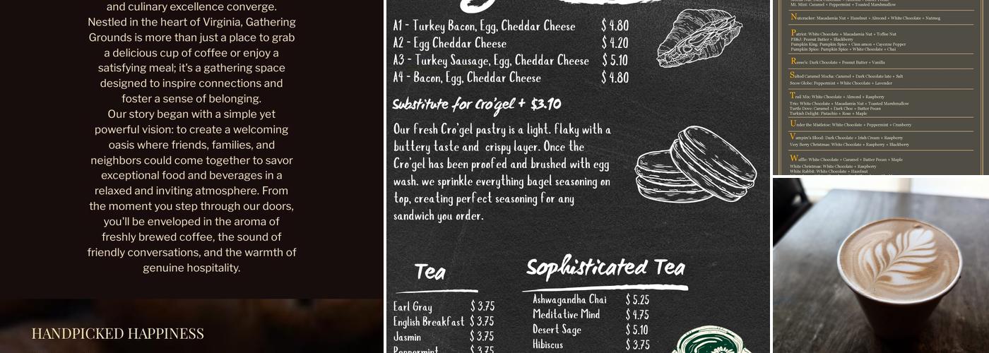 Gathering Grounds Menu