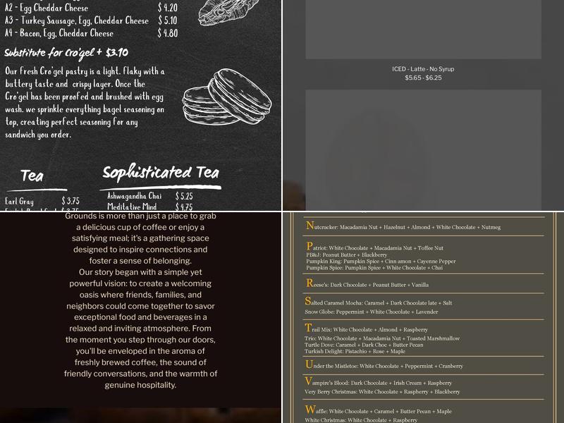 Gathering Grounds Menu