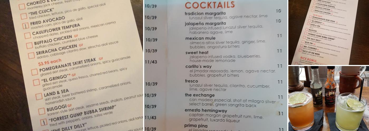 Don Taco Menu