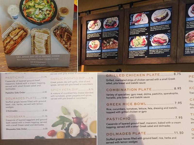 Mr Gyros Greek Food & Pastries Menu