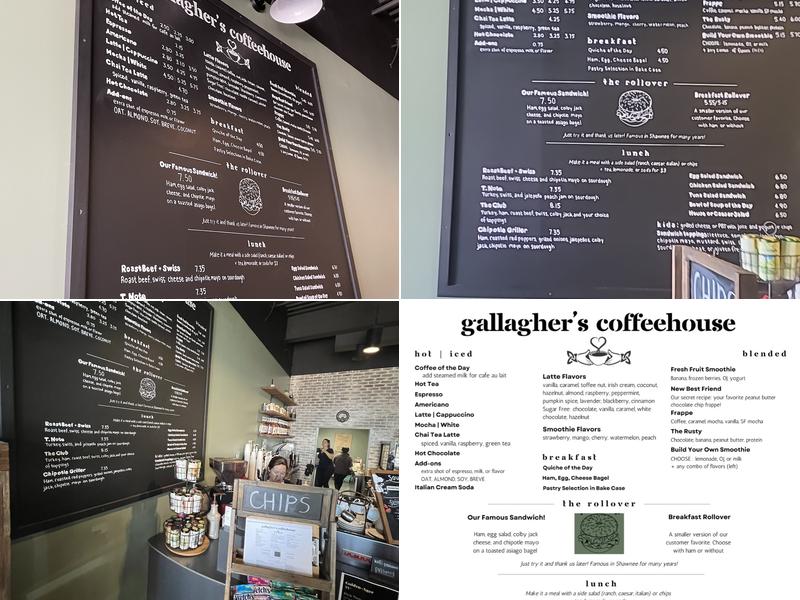 Gallagher's Coffeehouse Menu