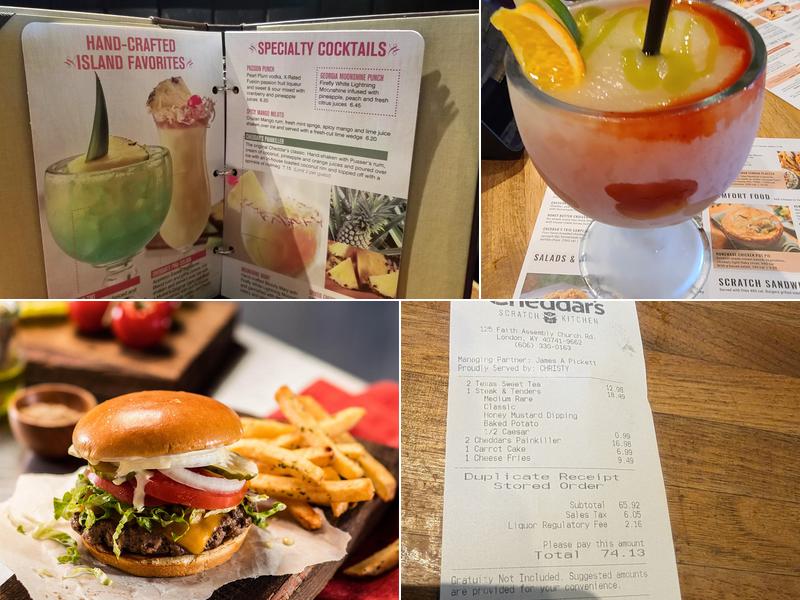 Cheddar's Scratch Kitchen Menu