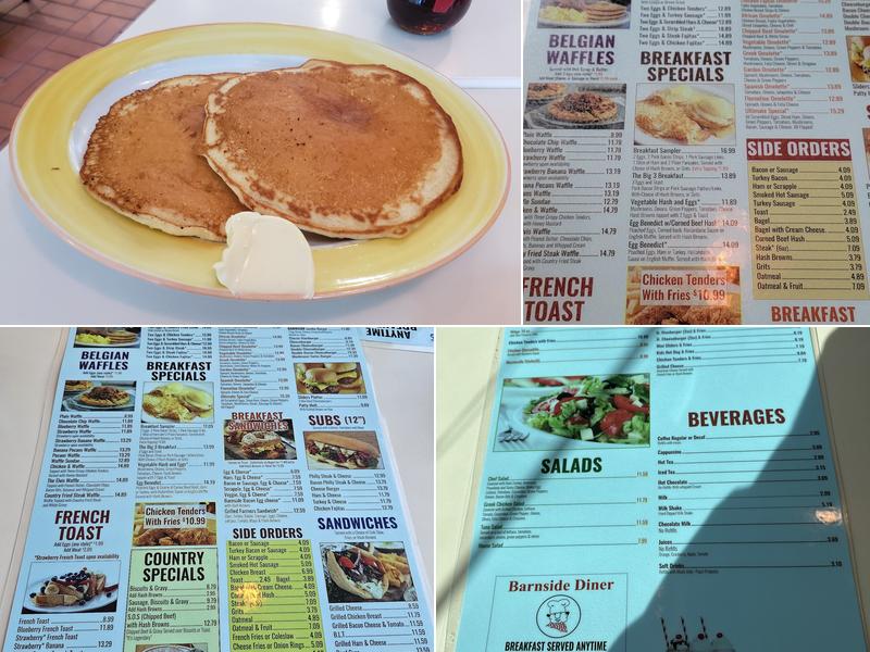 Barnside Diner Menu