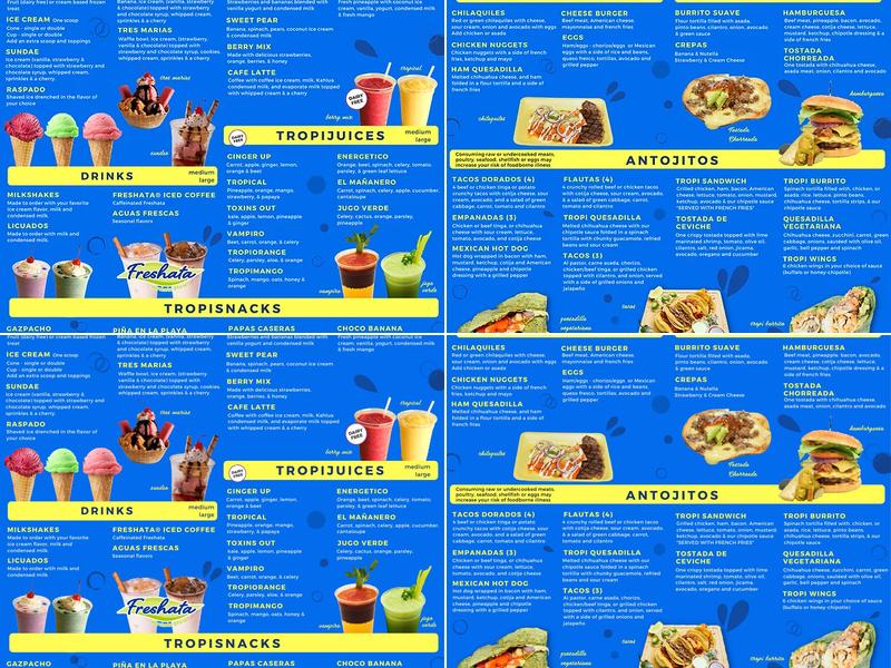 Palacana Menu