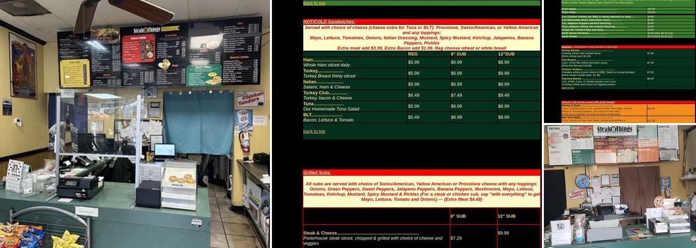 Steak n' Things Menu