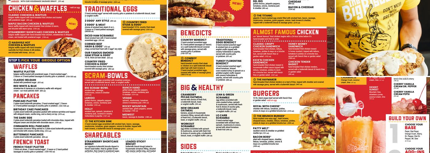 The Big Biscuit Menu