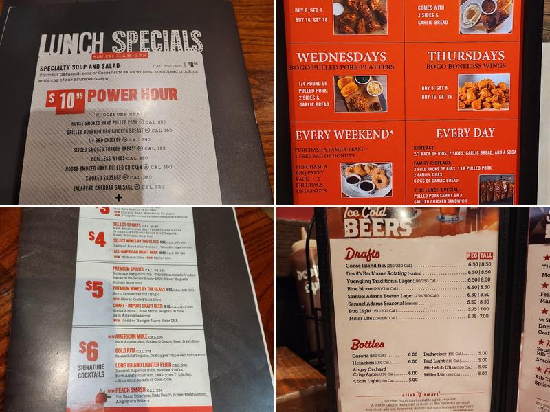 Smokey Bones Woodbridge Menu
