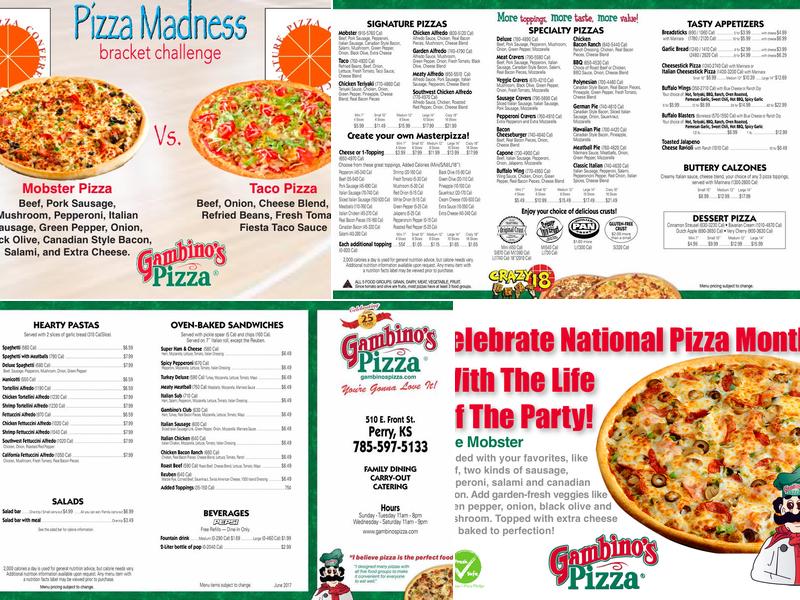 Gambino's Pizza Menu
