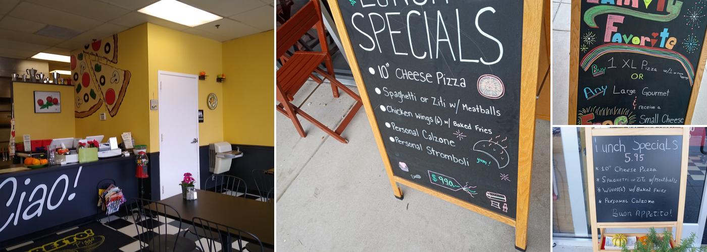 Presto! Pizza Menu