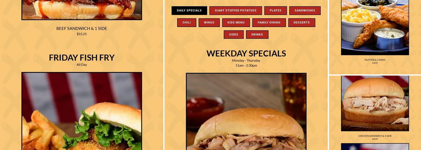 Dixie Bones BBQ Menu