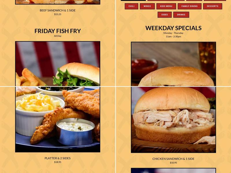 Dixie Bones BBQ Menu