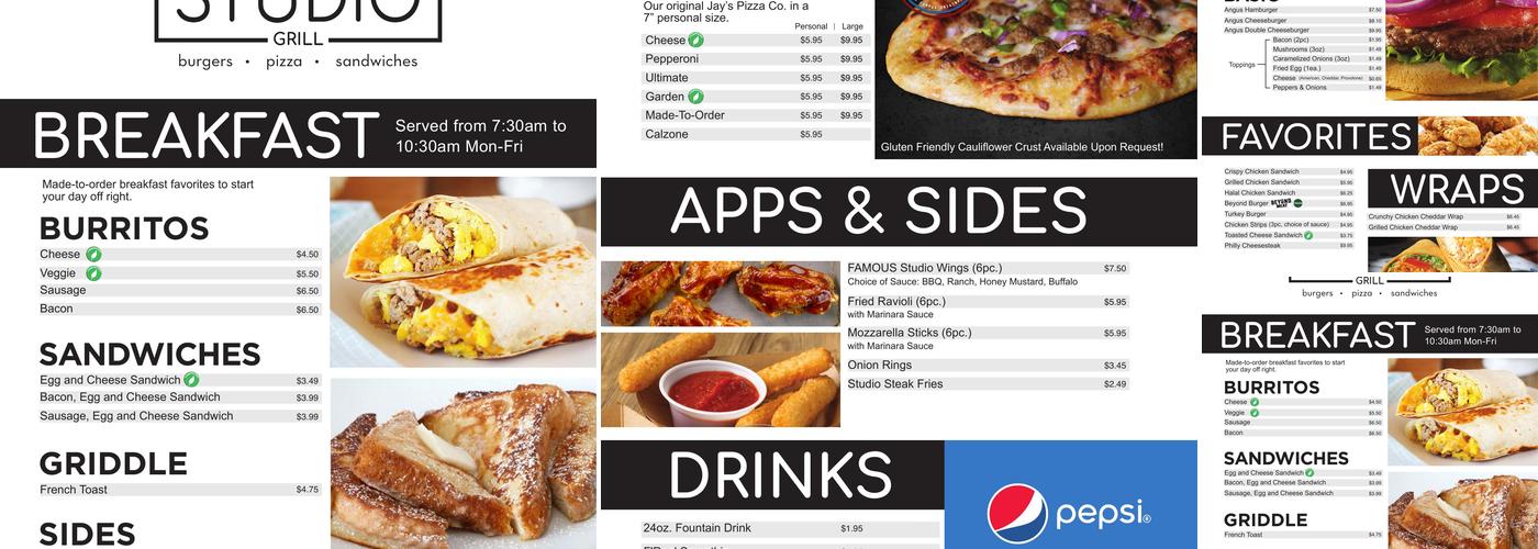 The Studio CoffeeHouse WPS Starbucks Menu