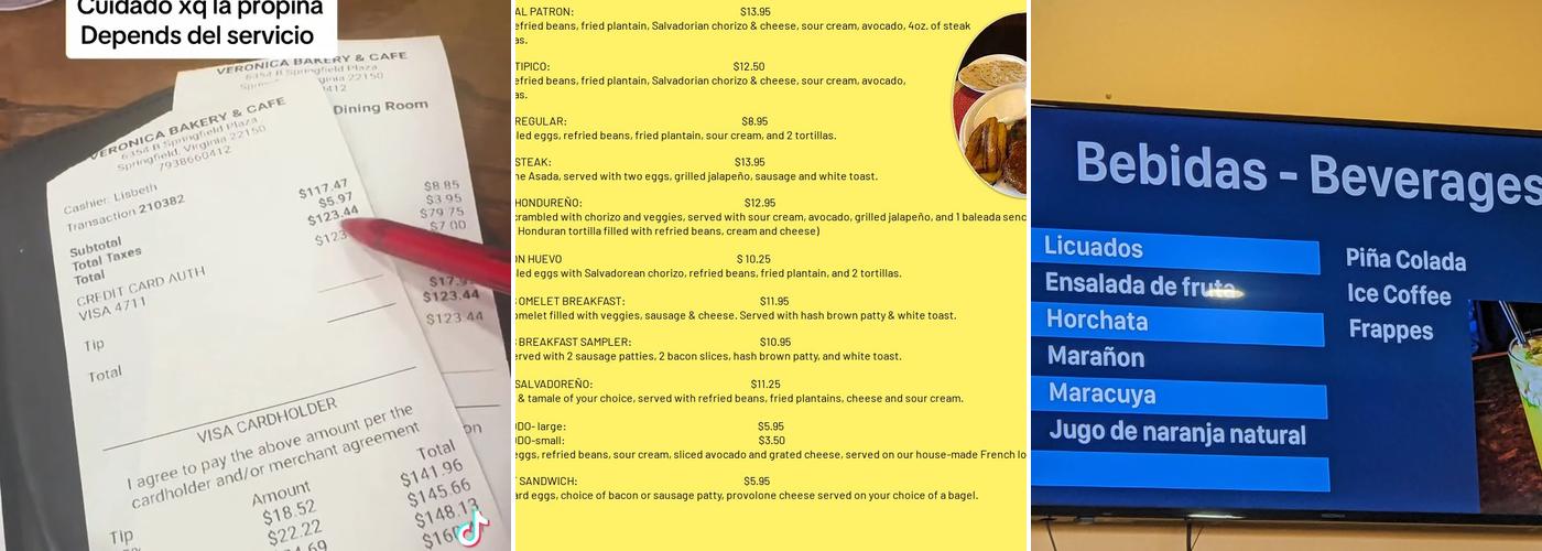 Veronica's Bakery & Café Menu