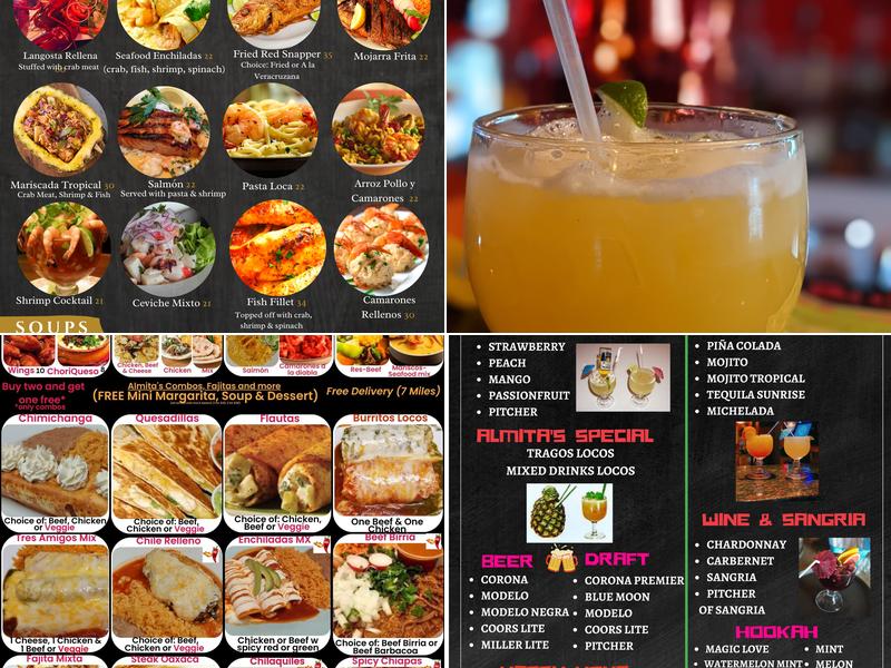 Almitas Restaurant Menu