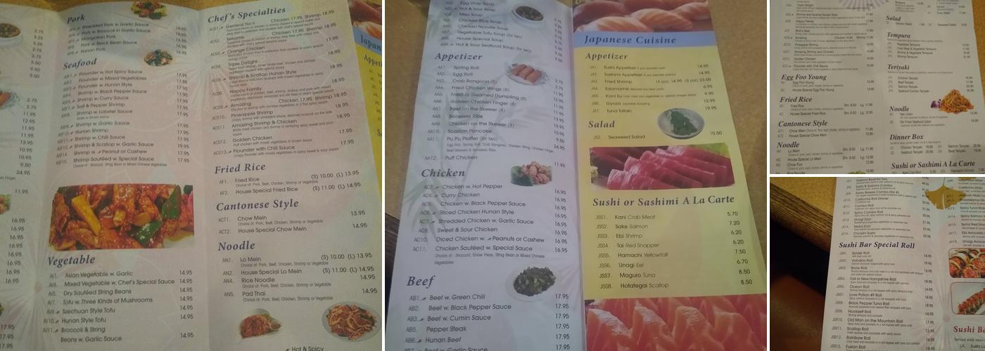 Asian Breeze Menu
