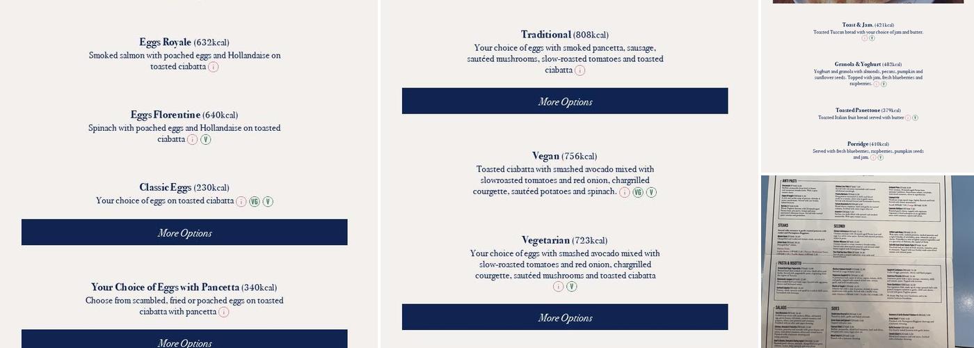 Carluccio's Menu