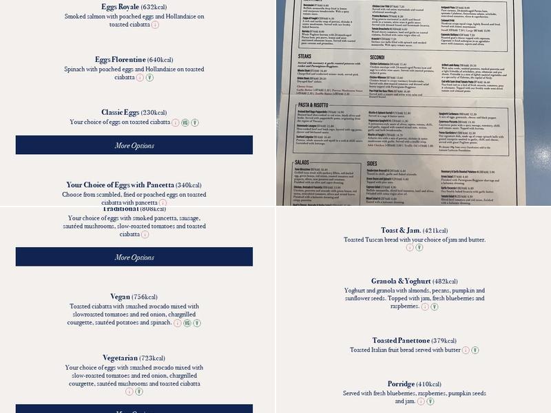 Carluccio's Menu