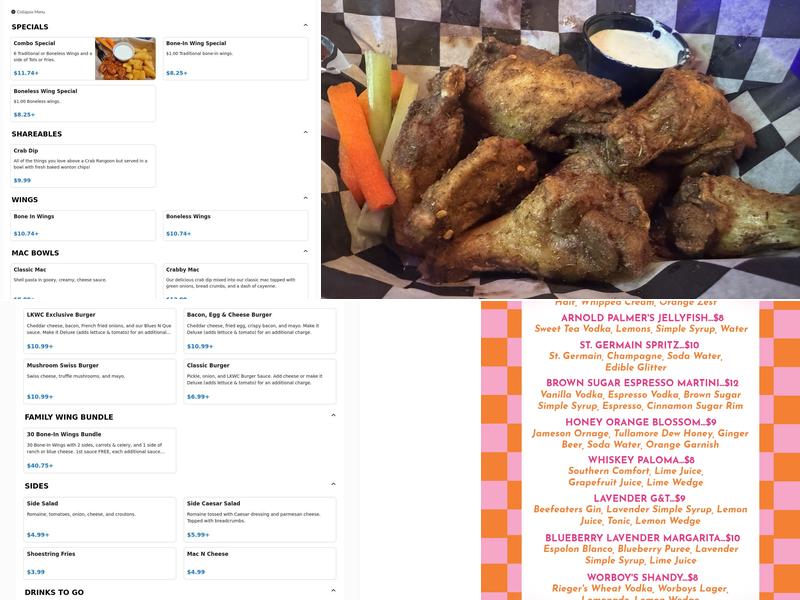Lucia Menu