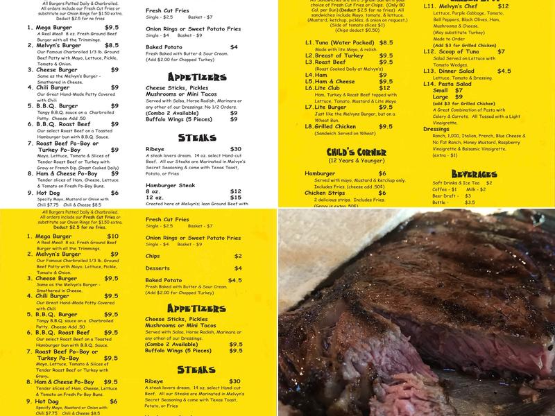 Melvyn's Menu