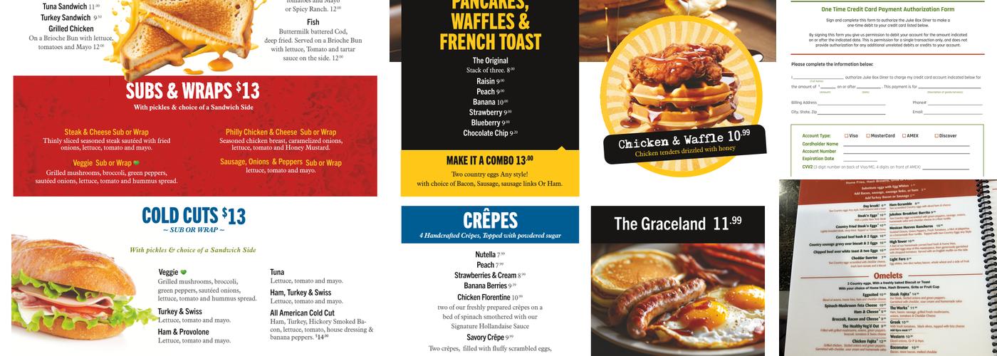 Juke Box Diner - Manassas Menu