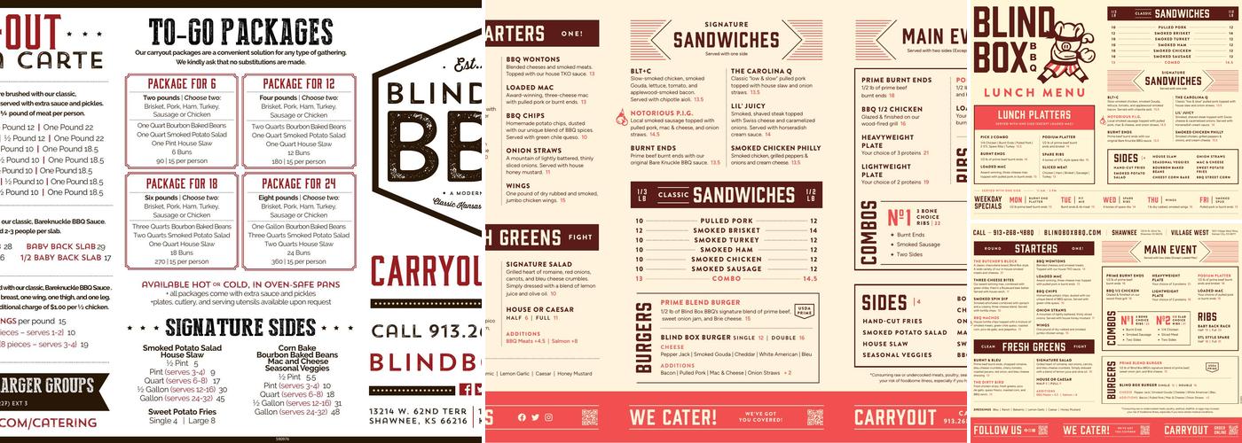 Blind Box BBQ Menu