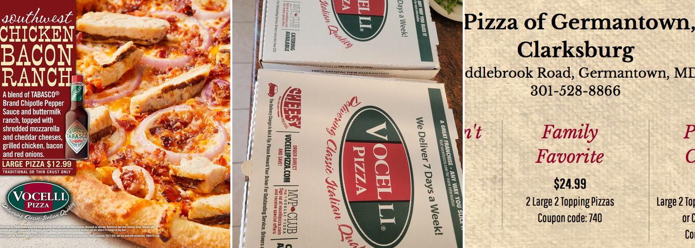 Vocelli Pizza Menu