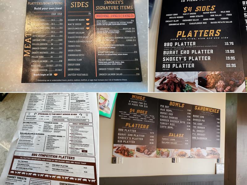 Burnt End BBQ - Overland Park Menu