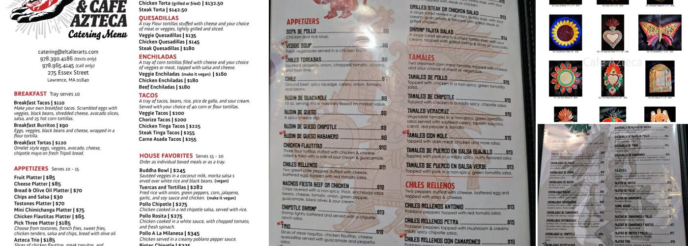 Cafe Azteca Menu