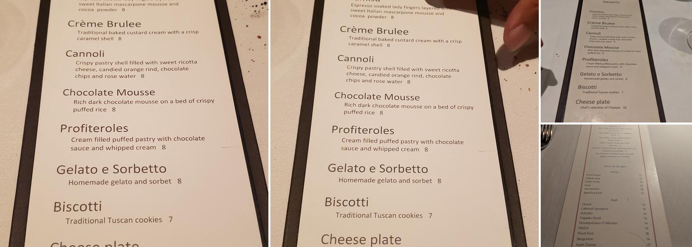 IL Pizzico Menu