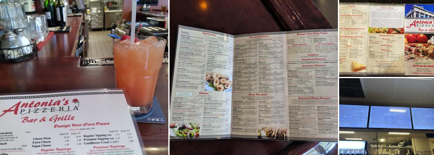 Antonia's Pizzeria Menu