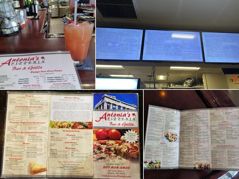 Antonia's Pizzeria Menu