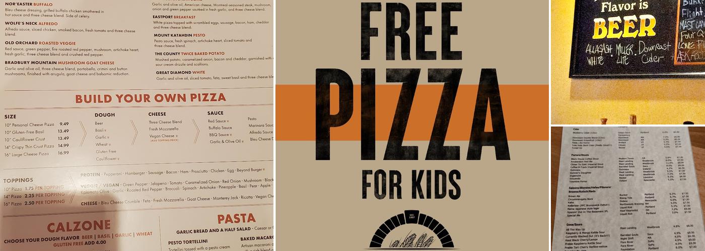 Portland Pie Company Menu