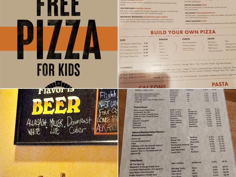 Portland Pie Company Menu