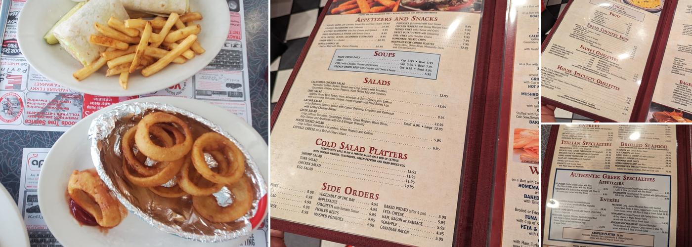 Mountain View Diner Menu