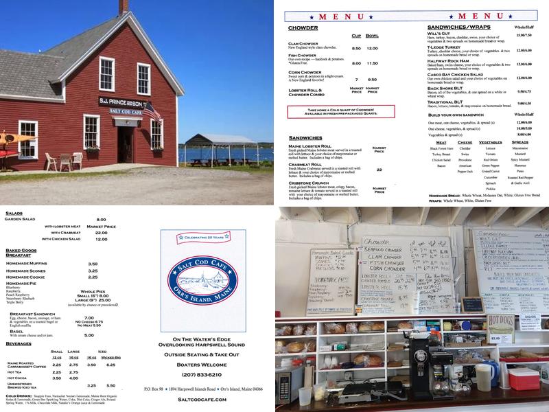 Salt Cod Cafe Menu