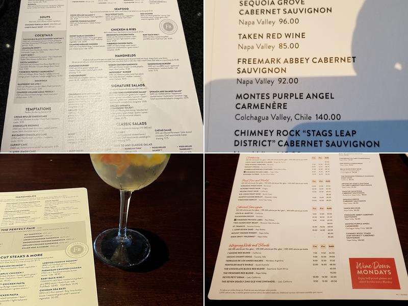 Firebirds Wood Fired Grill Menu