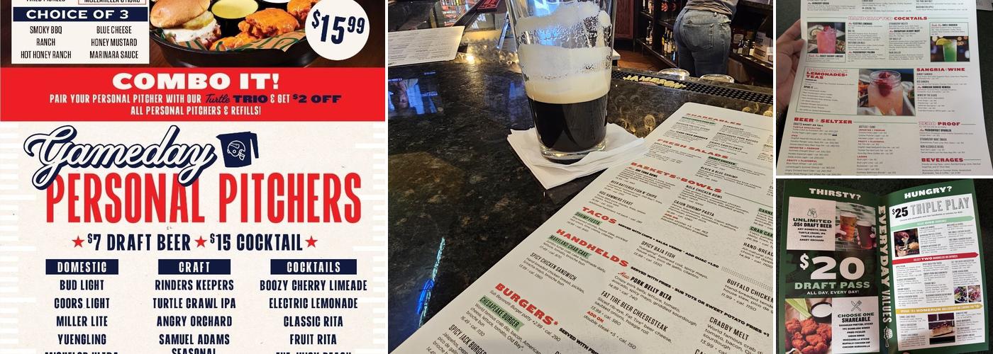 The Greene Turtle Sports Bar & Grille Menu