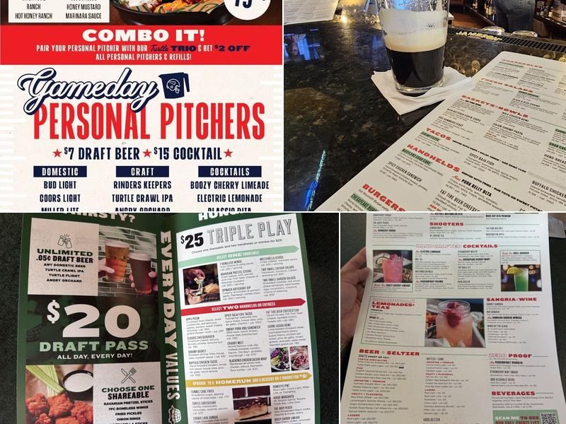 The Greene Turtle Sports Bar & Grille Menu