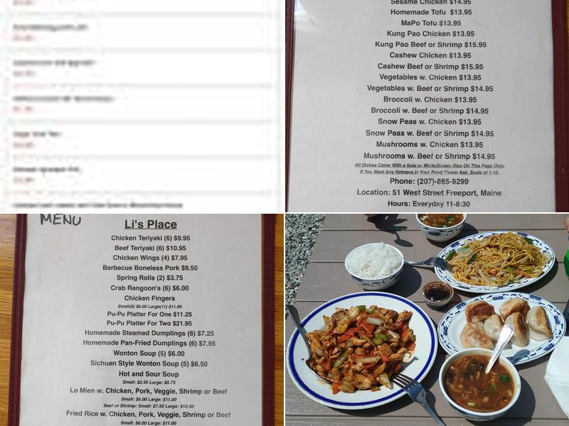 Li's Place Menu