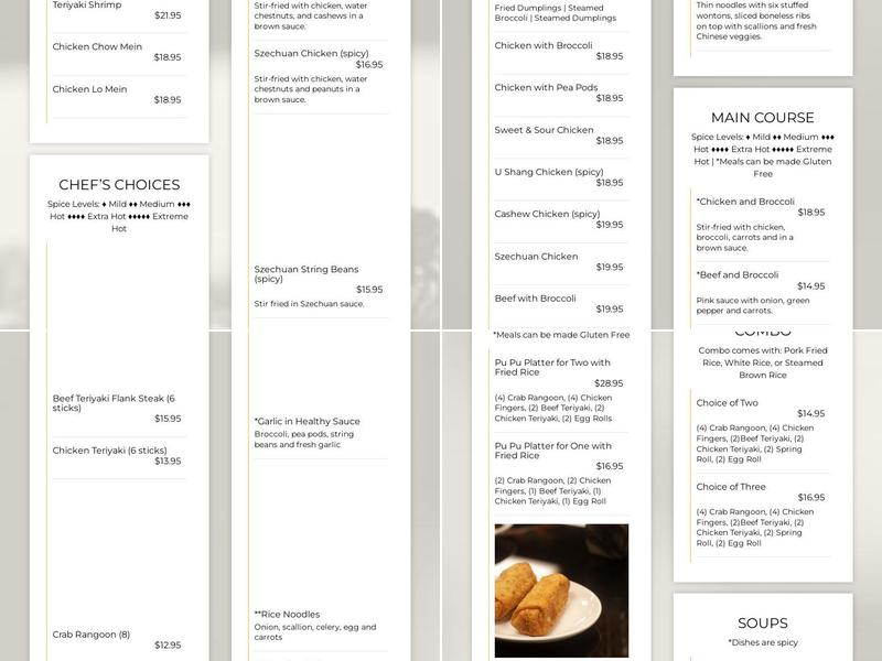 Wei-Li Menu