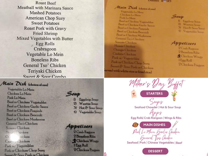 Taste of Orient Menu