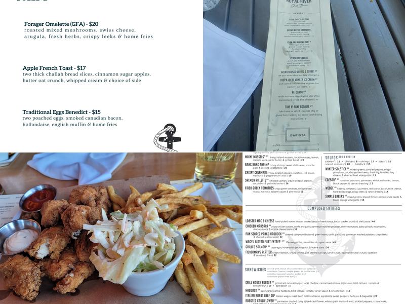 Royal River Grill House Menu